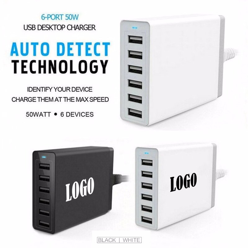 6- Port USB Charging Hub/ Home Charger Adapter