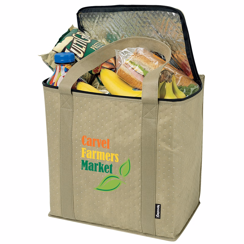 Koozie® Zippered Insulated Grocery Tote