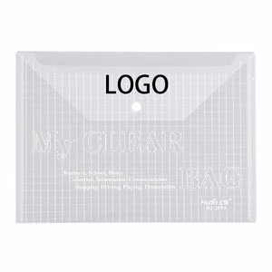 A4 Waterproof Plastic Button Folder
