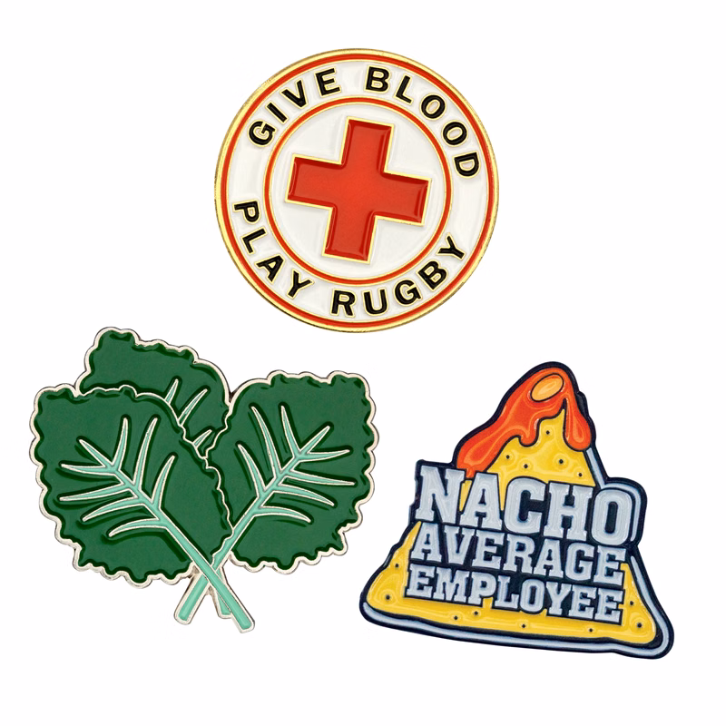 Lapel Pins Die Struck Soft Enamel (1")