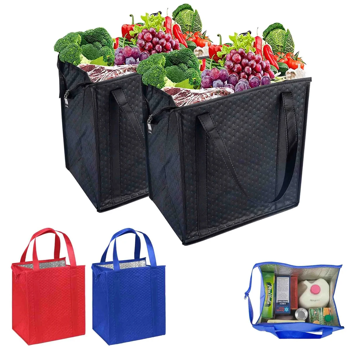 Reusable Grocery Bags Shopping Large Totes 1
