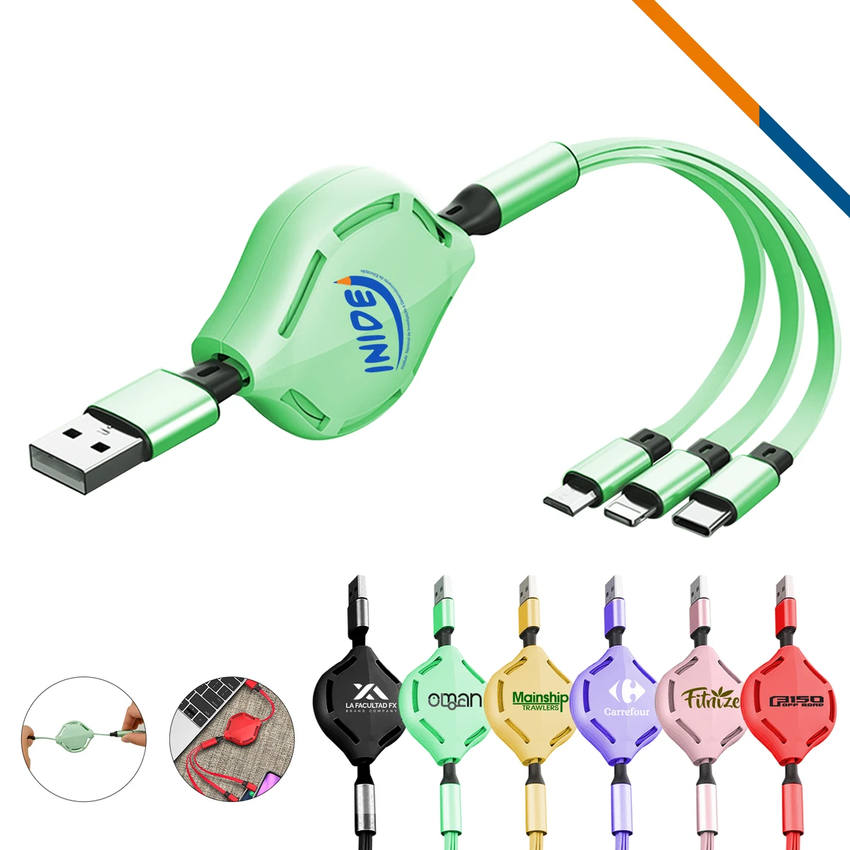 Cuttle 3in1 Retractable Cable 1