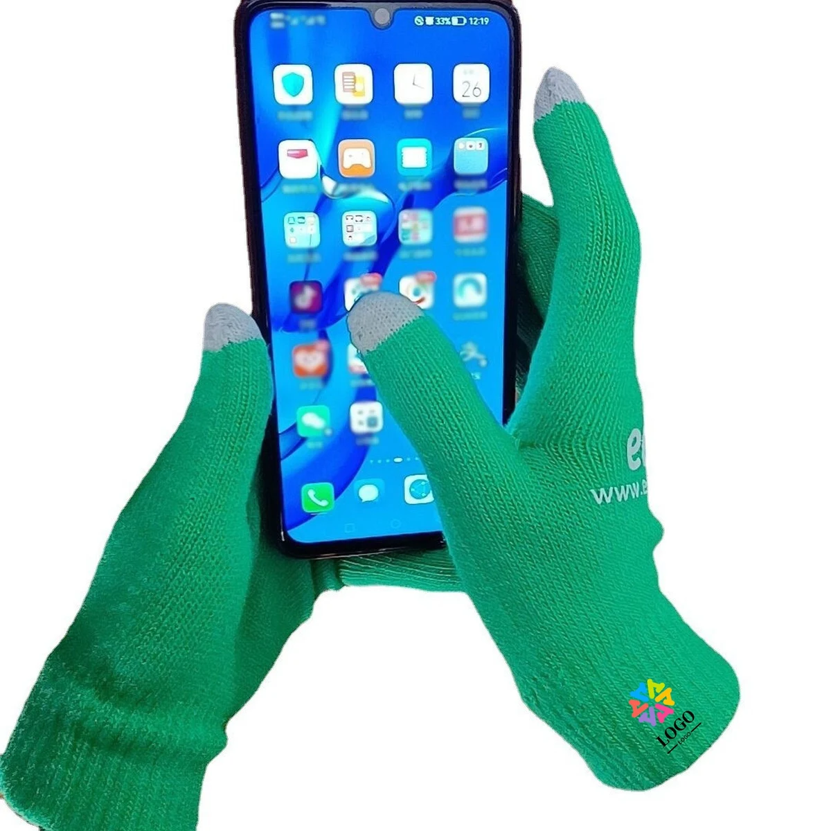 Unisex Knitted Touchscreen Gloves Stretch Texting Mittens 1