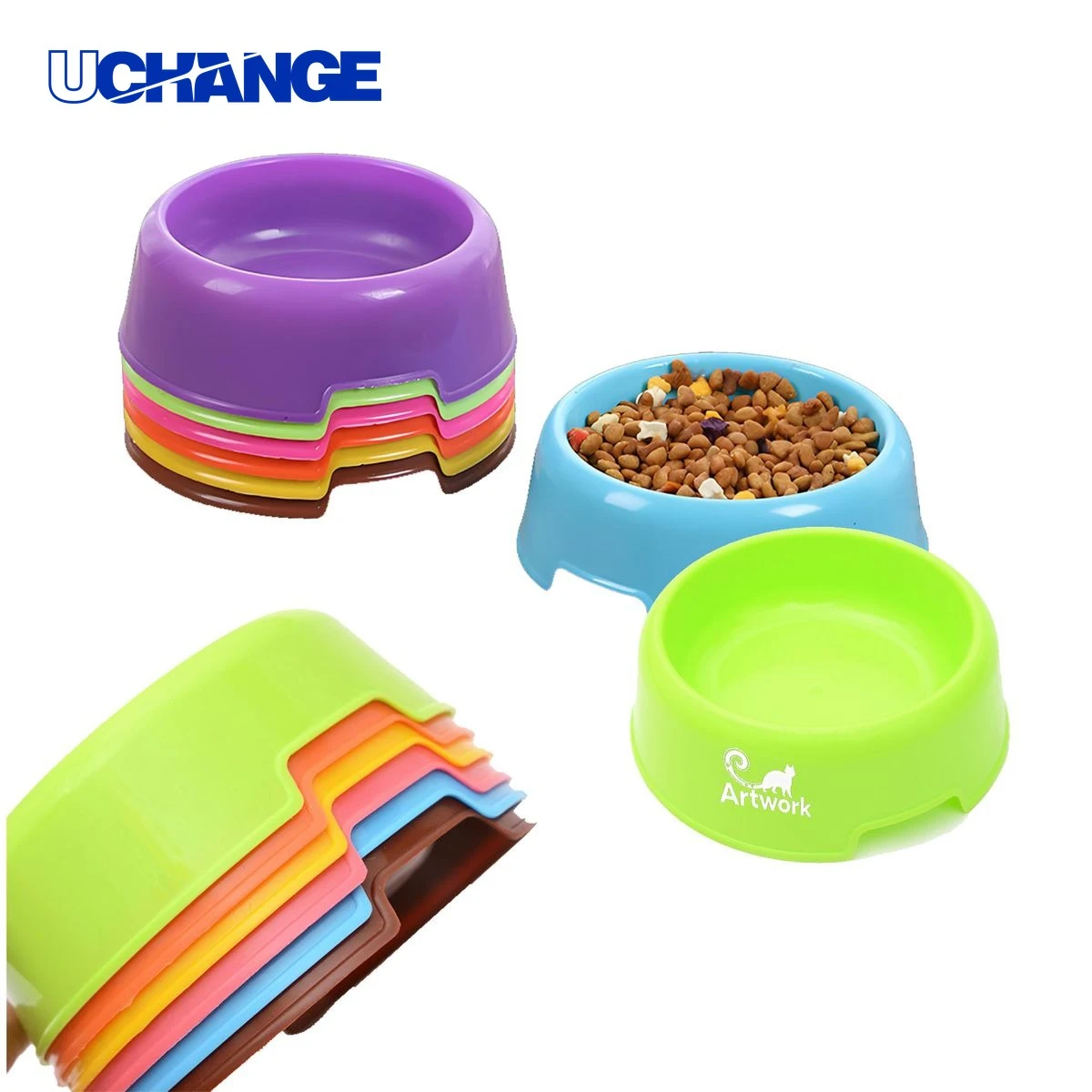 Customized Plastic Pet Single Bowl for Daily Feeding 1