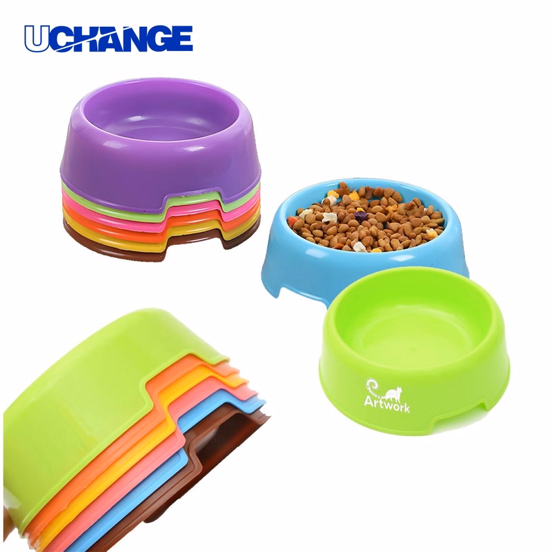 Customized Plastic Pet Single Bowl for Daily Feeding