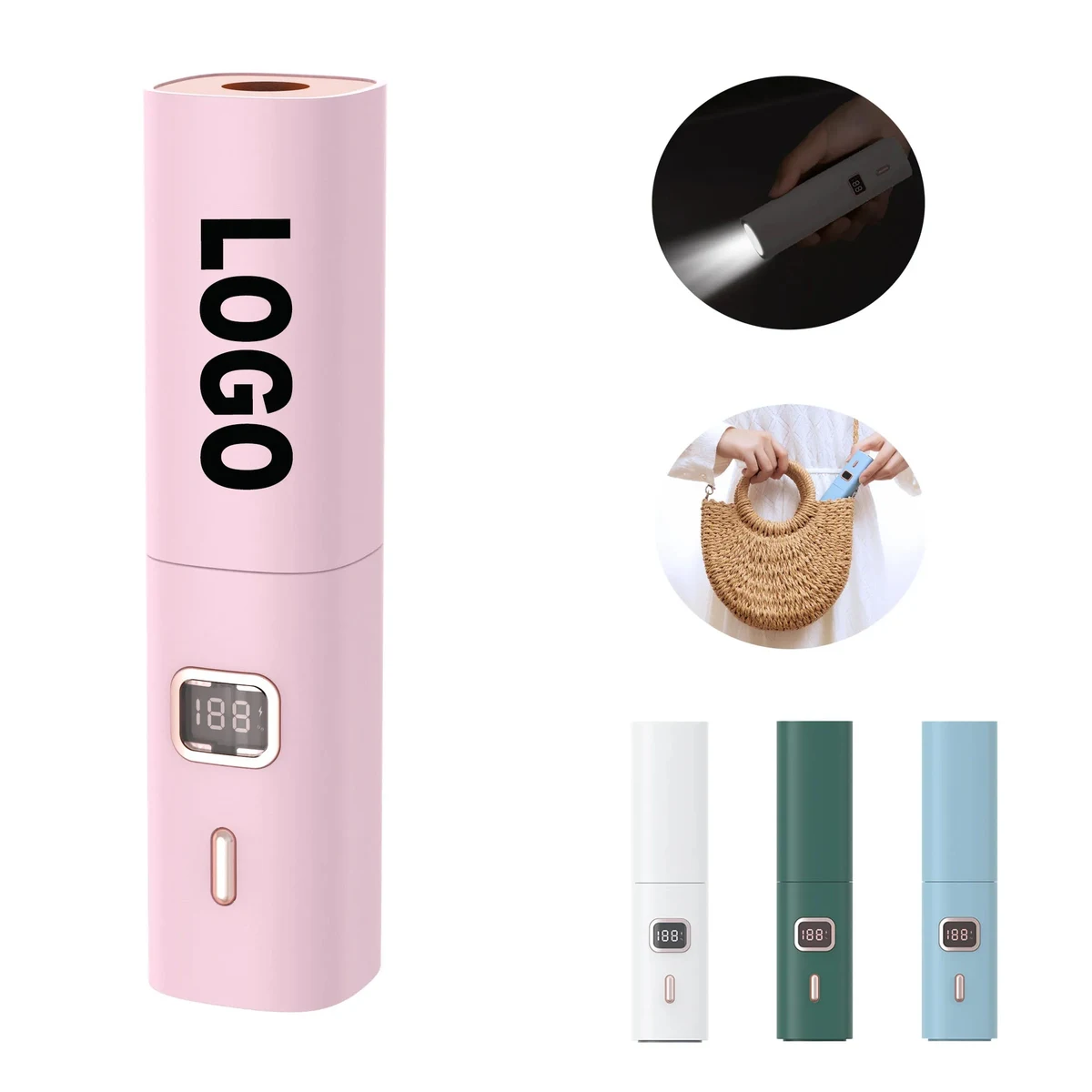Creative Flashlight Lipstick Fan 1