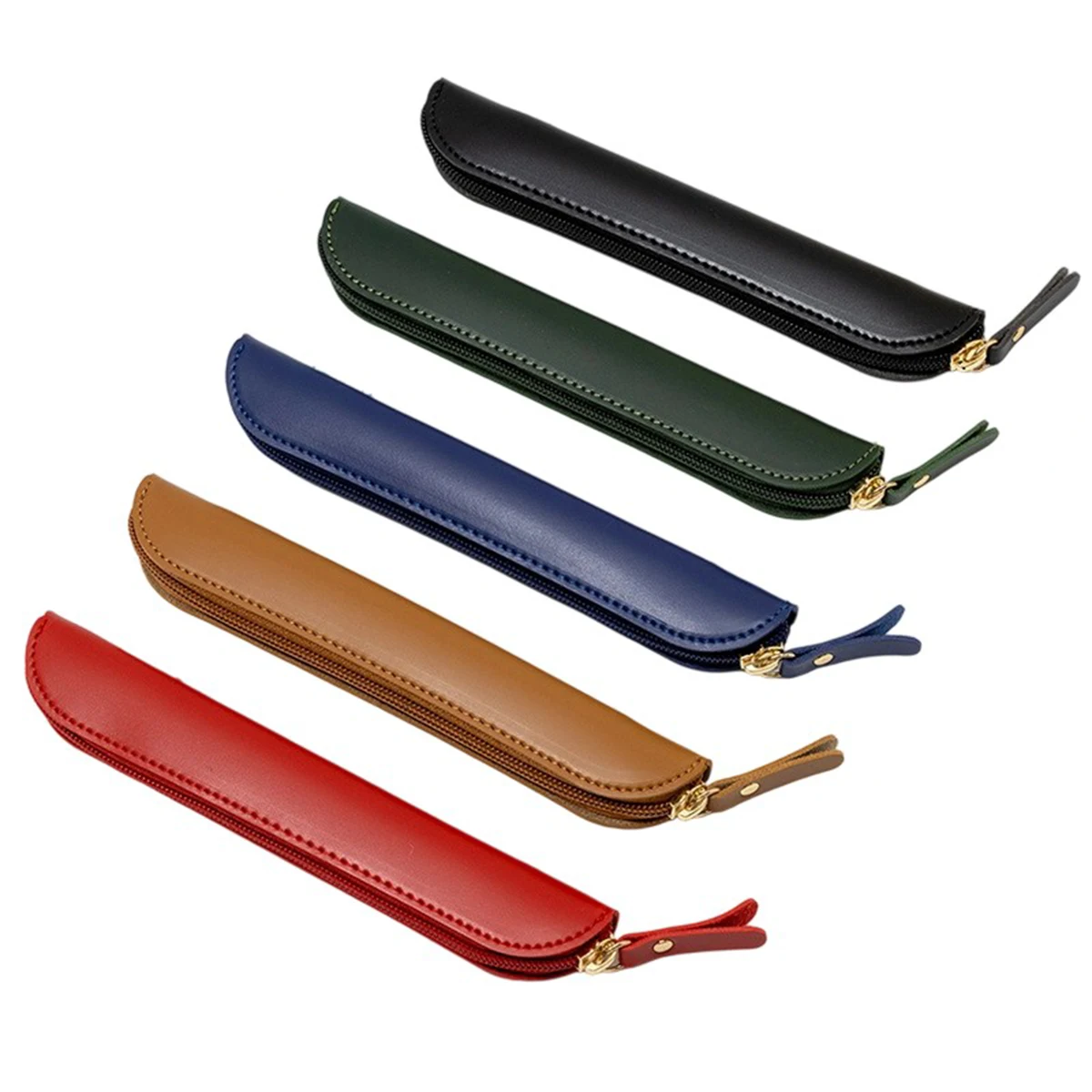 Contemporary Single-Color Leather Pen Case 1