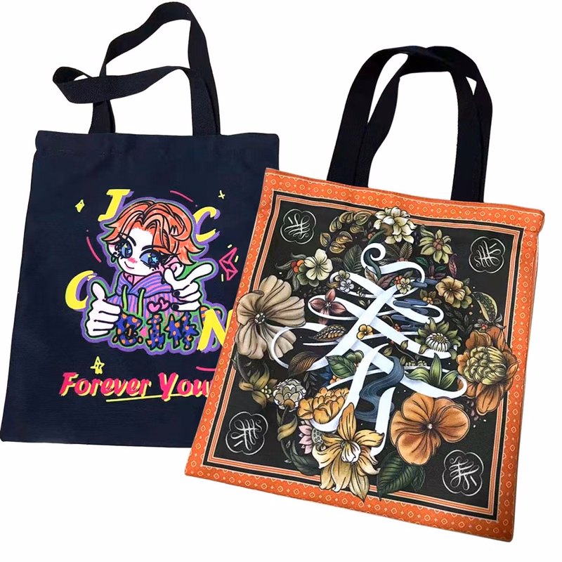 Custom Full Color 12oz Poly Canvas Tote Bag