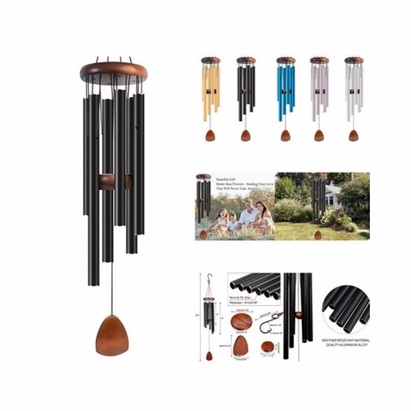 37 Inch Aluminum Tubes Six-tube wind chimes