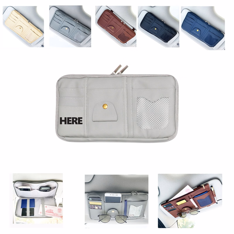 Leather Car Sun Visor Cover