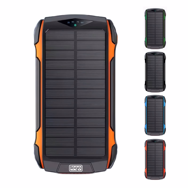 10000mAh Wireless Solar Power Bank W/ Flashlight