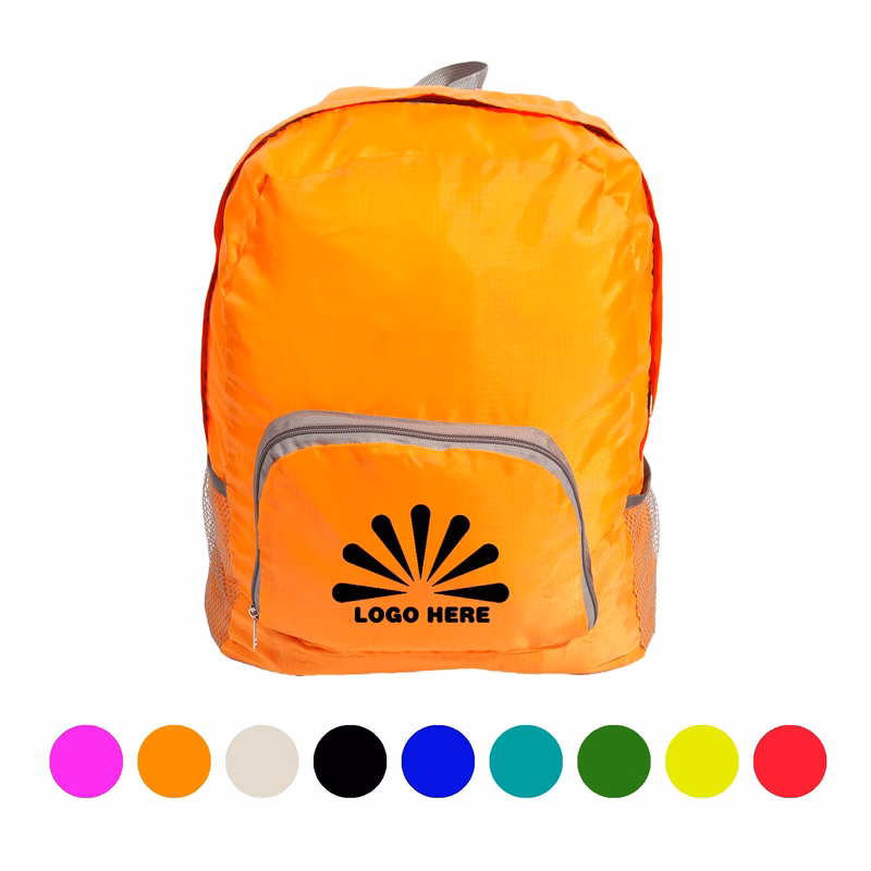 Lightweight Foldable Backpack With Customizable Logo