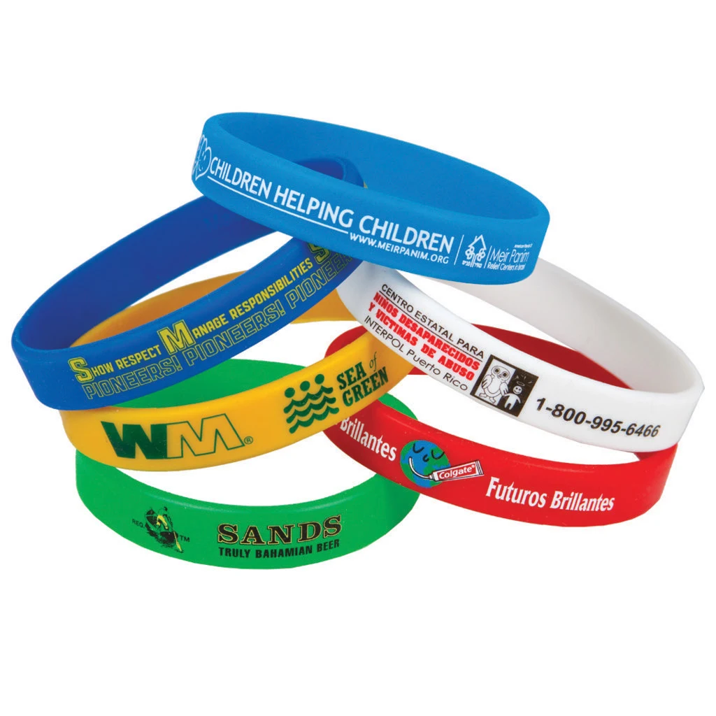 Awareness Bracelet 1/2" Screen Printed 1