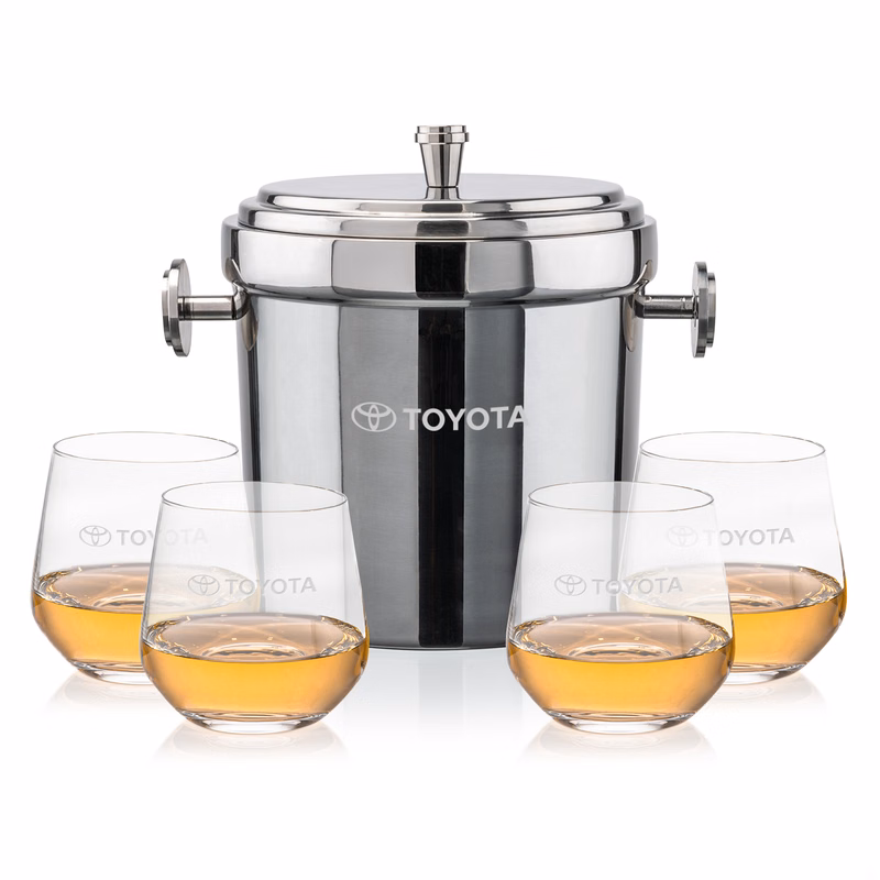 Milano Ice Bucket & Garland On-the-Rocks Set