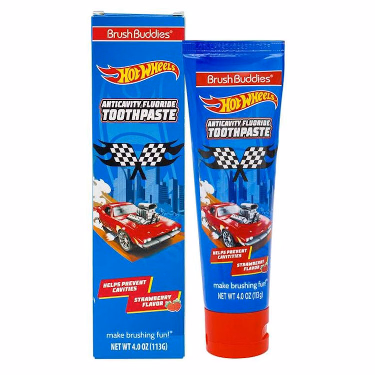Hot Wheels Strawberry Kids Toothpaste - 4 oz