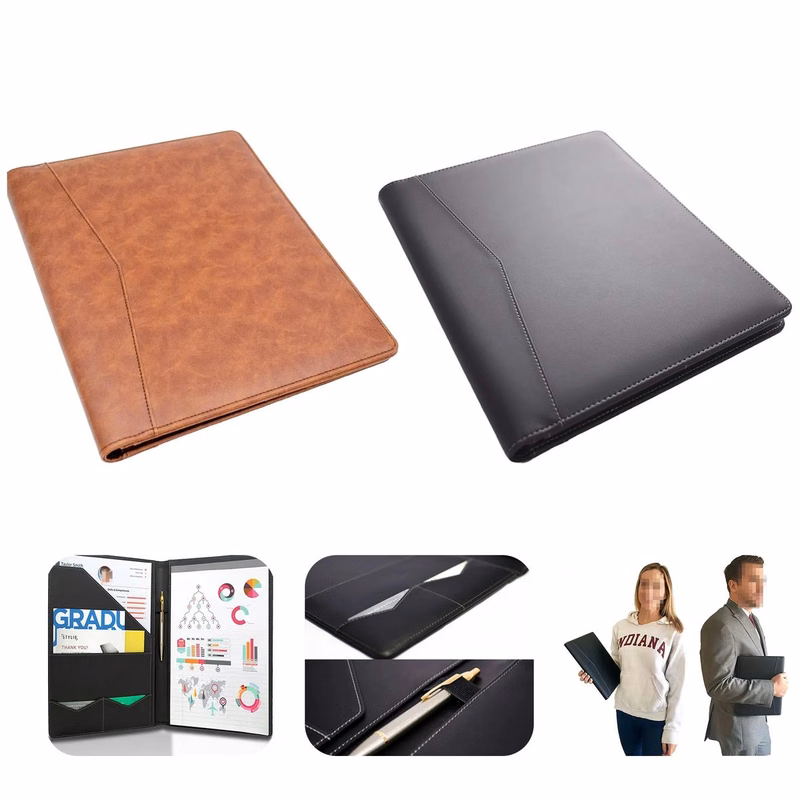 Portable Faux Leather folder