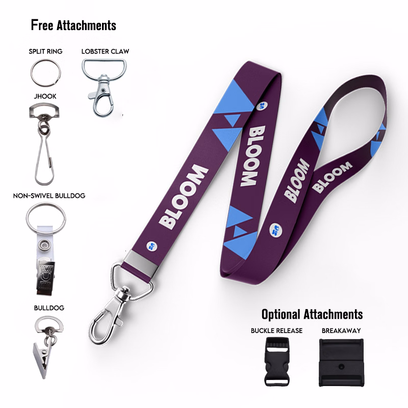 3/4" DYE SUBLIMATED LANYARD