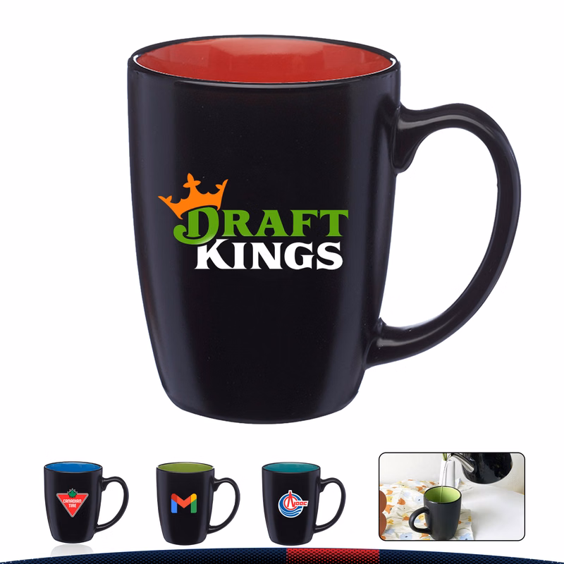 12 oz. Earthen Two Tone Coffee Mugs