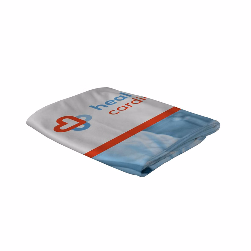 2'W x 4'H  EuroFit™ Tabletop Straight Wall Graphic Cover