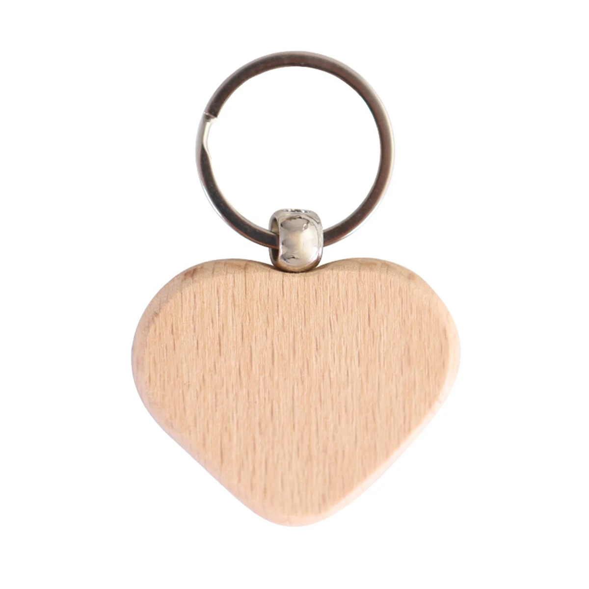 Wooden Heart Shape Keychain 1