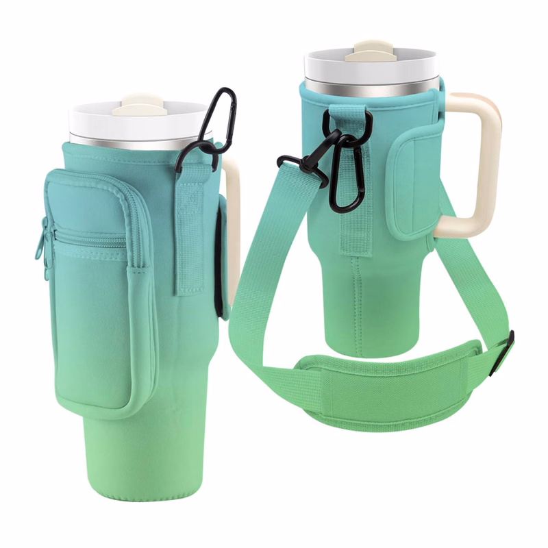 Neoprene Tumbler Sleeve with Shoulder Strap, 40 oz.