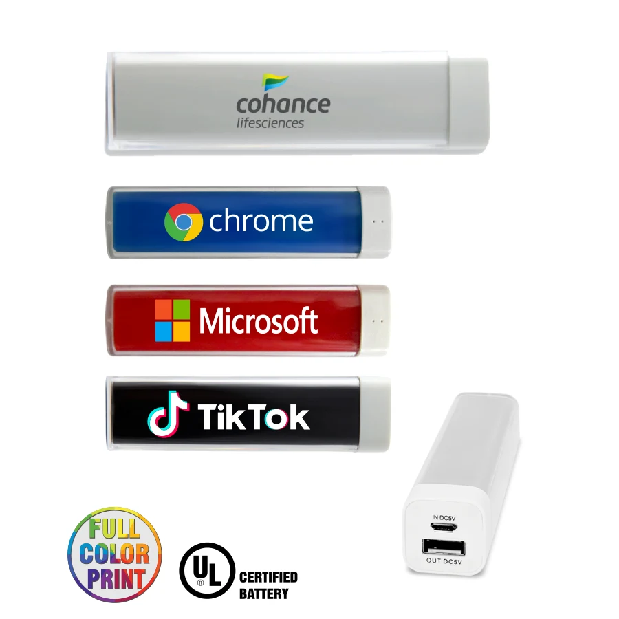Union Printed - Translucent Power Bank (2000 mAh) - Full Color 1