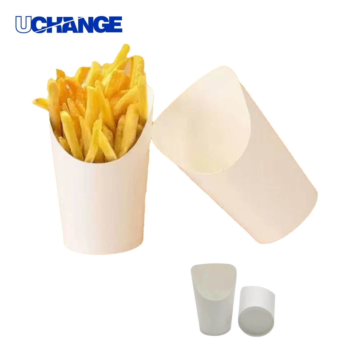 Disposable Paper French Fry Cup Container (14oz) 1