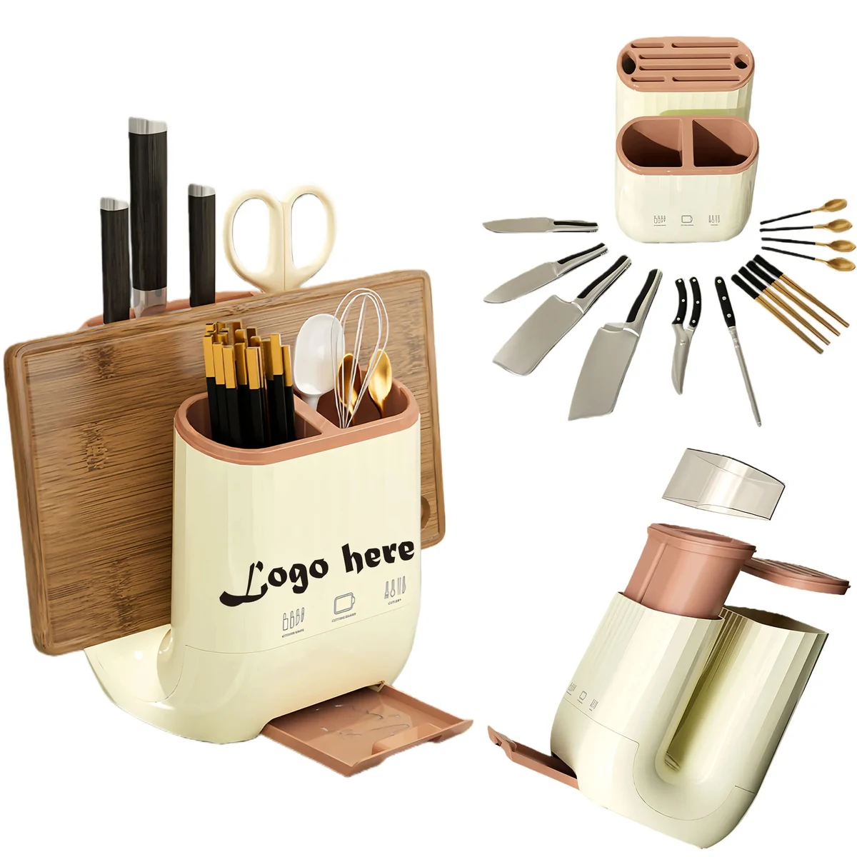 Premium Multifunctional Kitchen Knife Block Holder 1