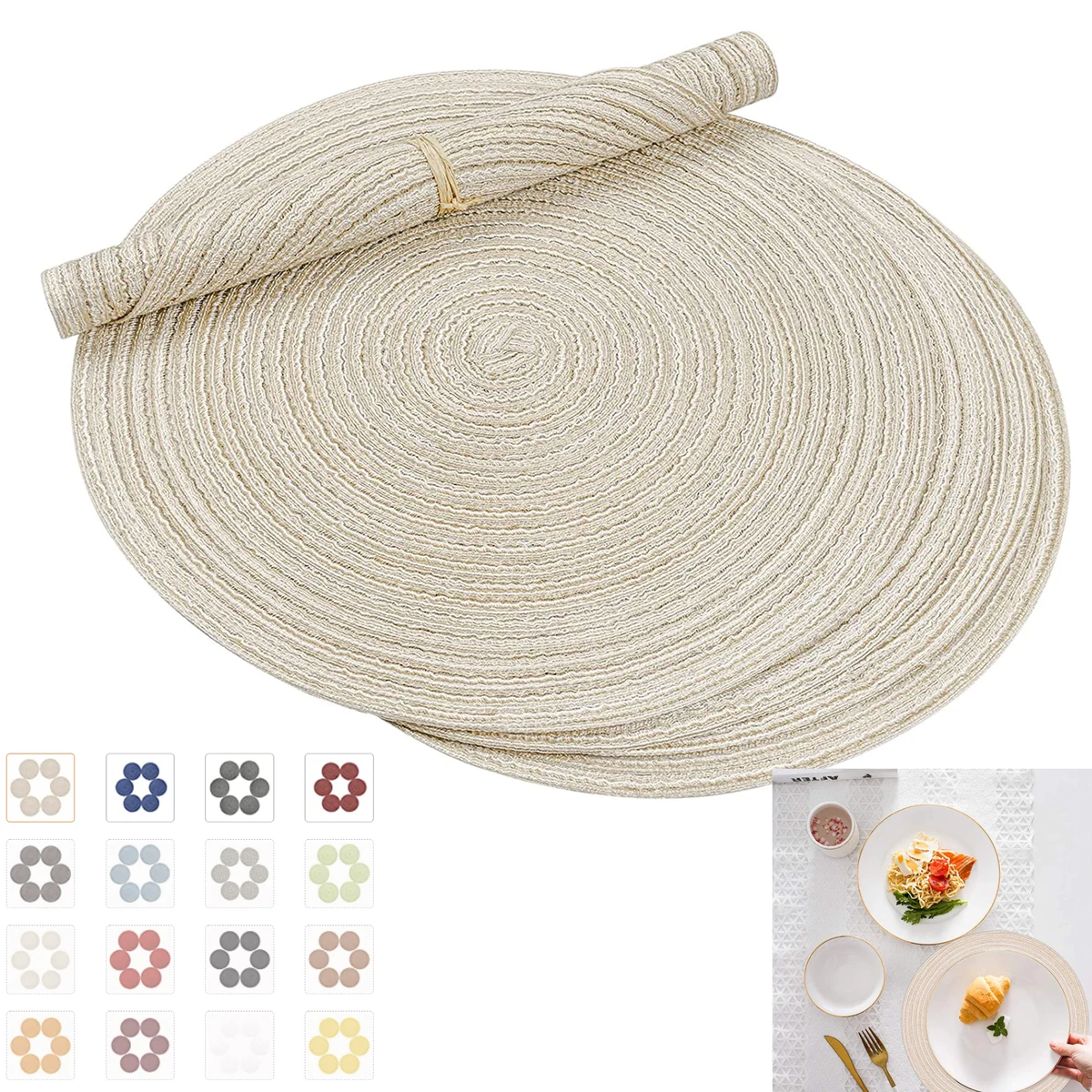 14 Inch Round Placemats 1