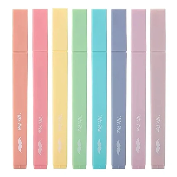 Custom Quick Dry Chisel Tip Highlighter — 6 Color Office & Academic Supplies 1