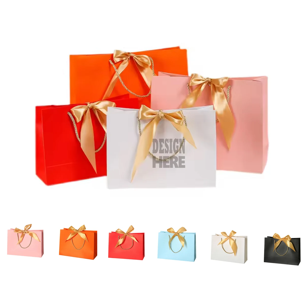 Euro Gift Bags with Bow Ribbon 1