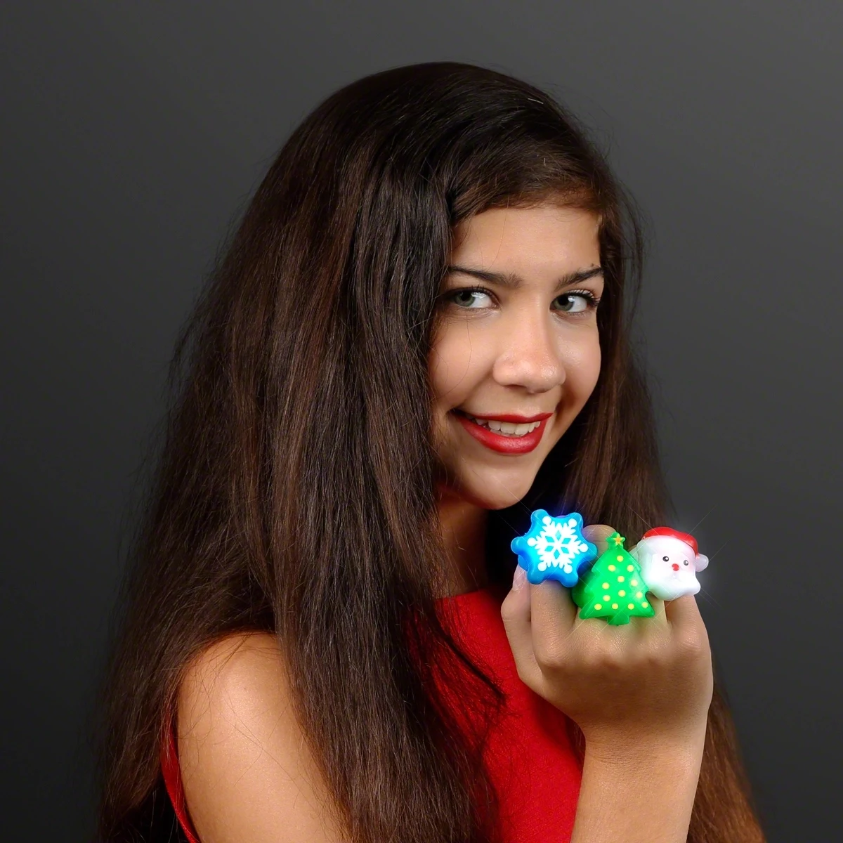Blinky Soft Christmas Rings - ASSORTED 1