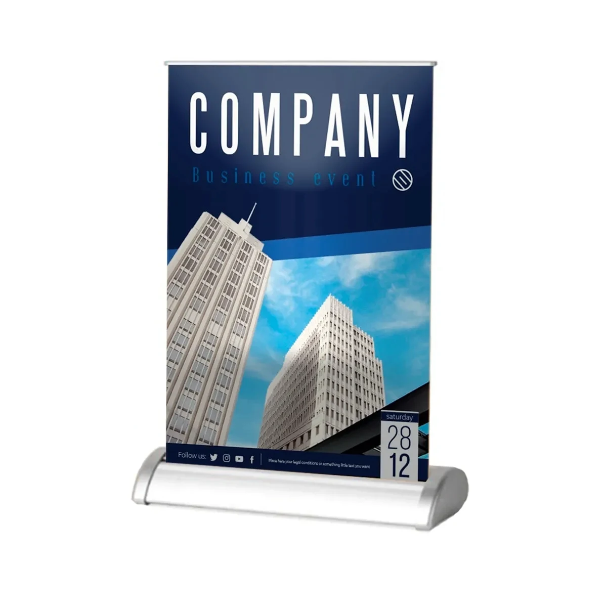 9 Mil Poly Table Roll Up Banner 1