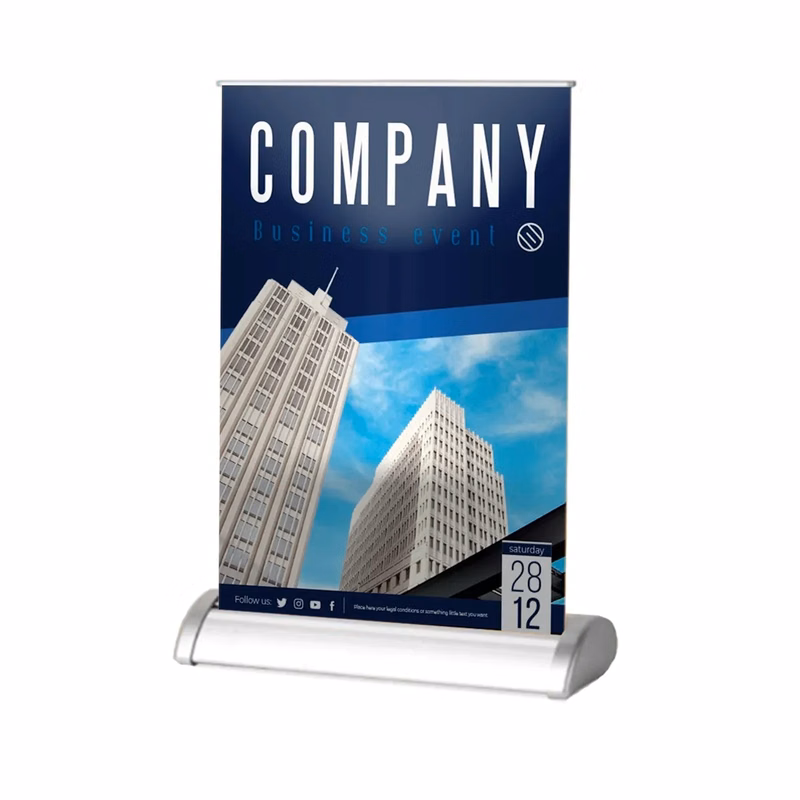 9 Mil Poly Table Roll Up Banner