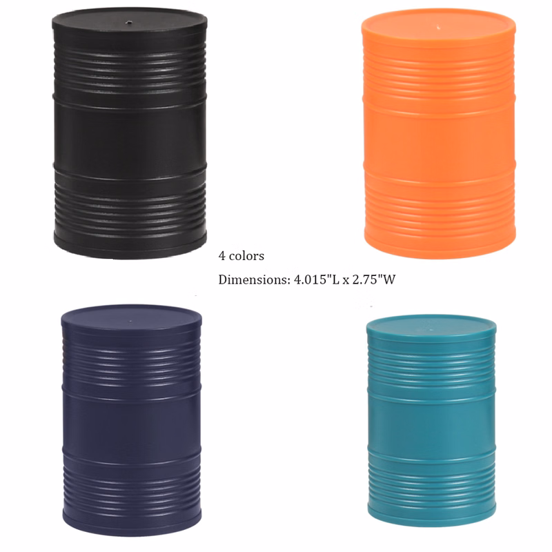 Oil Barrel Shaped Pen Holder