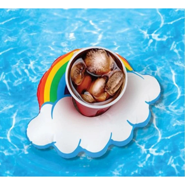 Rainbow-shaped Inflatable Coasters/Cup Holder 1