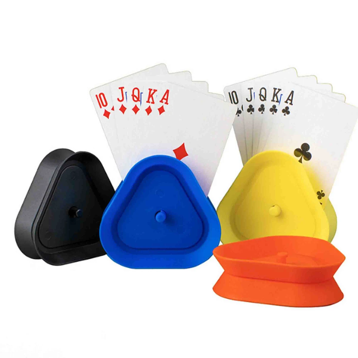 Triangle Shaped Hands-Free Playing Card Holder 1