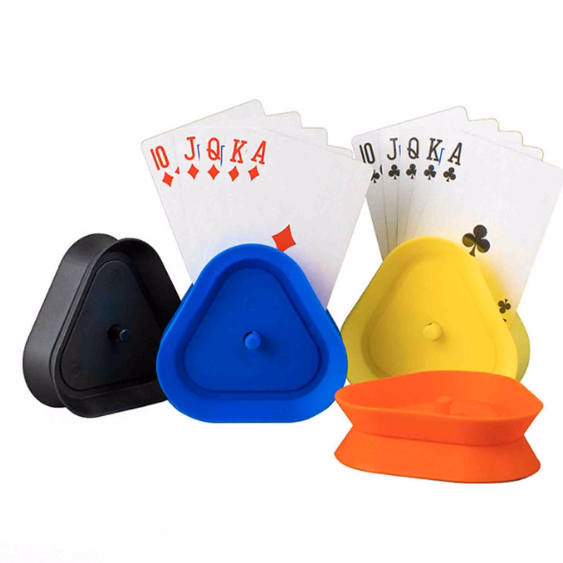 Triangle Shaped Hands-Free Playing Card Holder