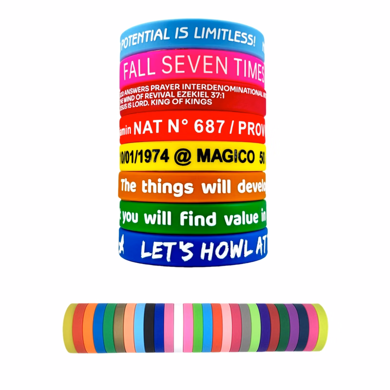 Custom Printed Silicone Wristbands