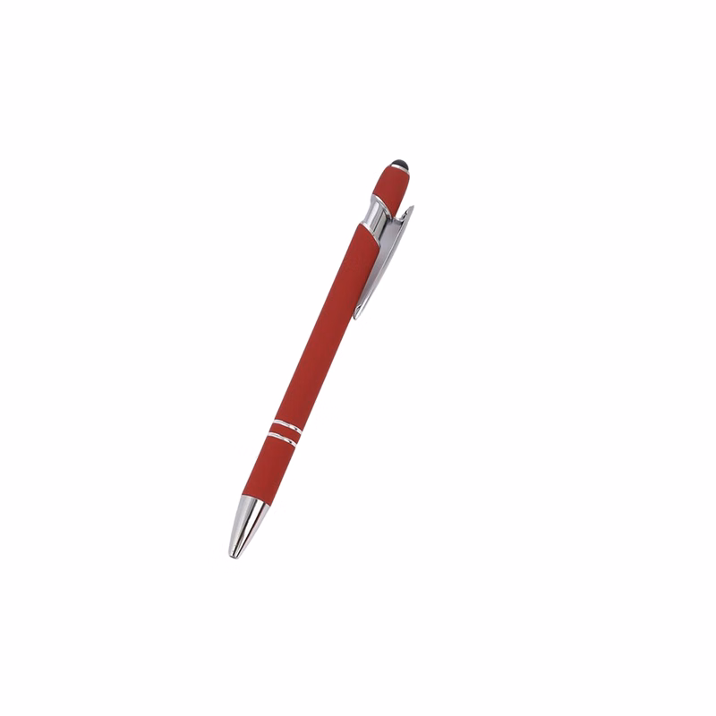 Metal Click Ballpoint Pen With Capacitive Stylus 5.7"