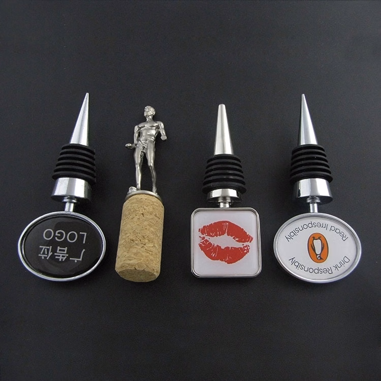 Wine Stopper with Dome Oval Top