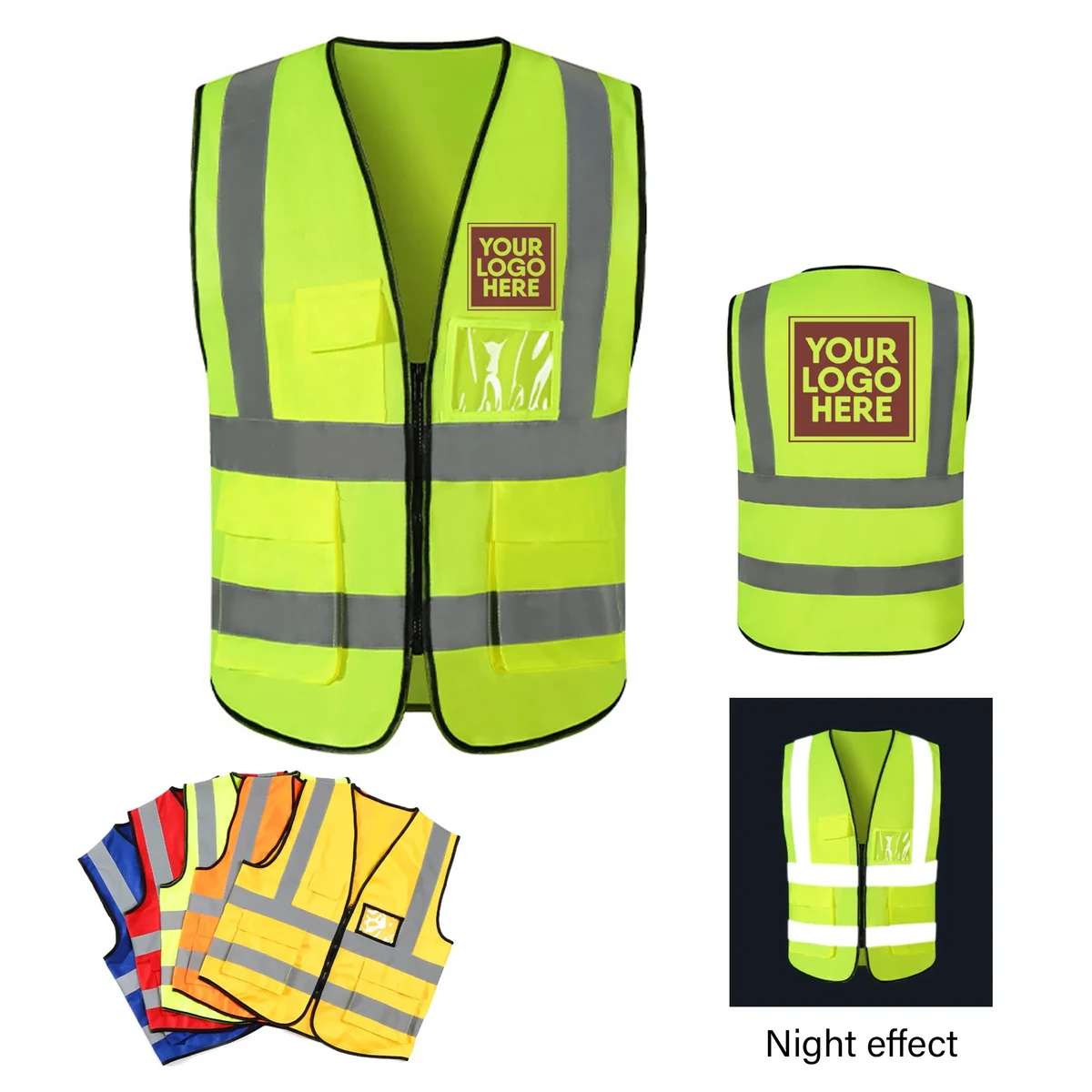 High Visibility Reflective Safety Vest With Pocket MOQ50pcs 1