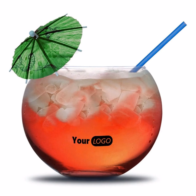 GLASSWARE - TROPICAL FISH BOWL - 48 OZ