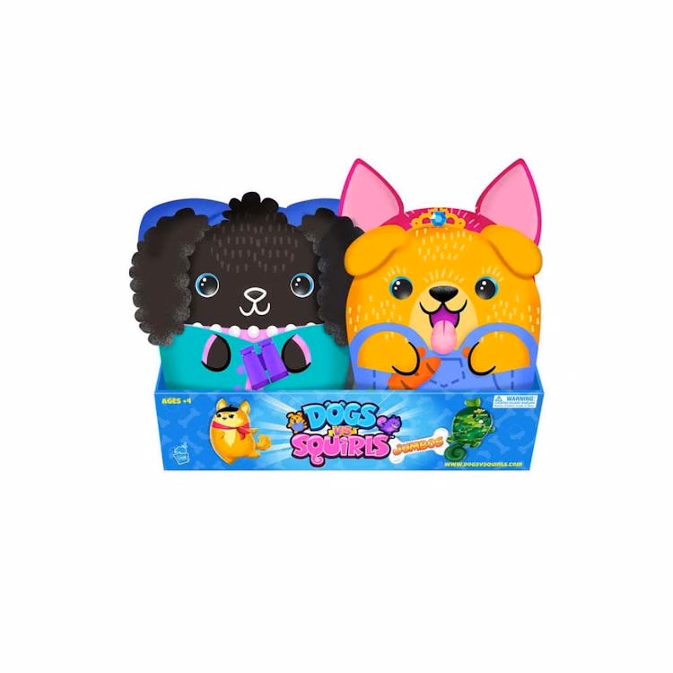 Dogs vs Squirls Jumbo Plush Assorted - 8"