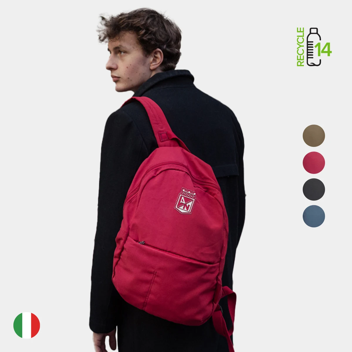 TUCANO® - Italy ECOCOMPACT Recycled Modern Business Foldable Backpack 1