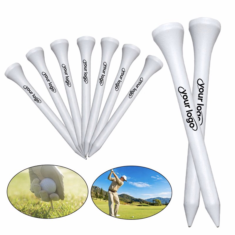 White Wooden Golf Tee