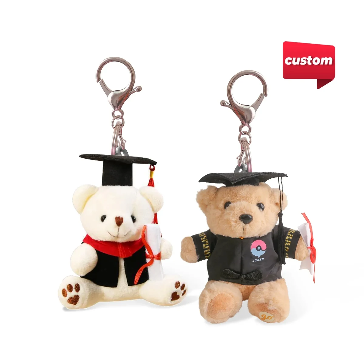 Custom Graduation Bear Keyrings 1
