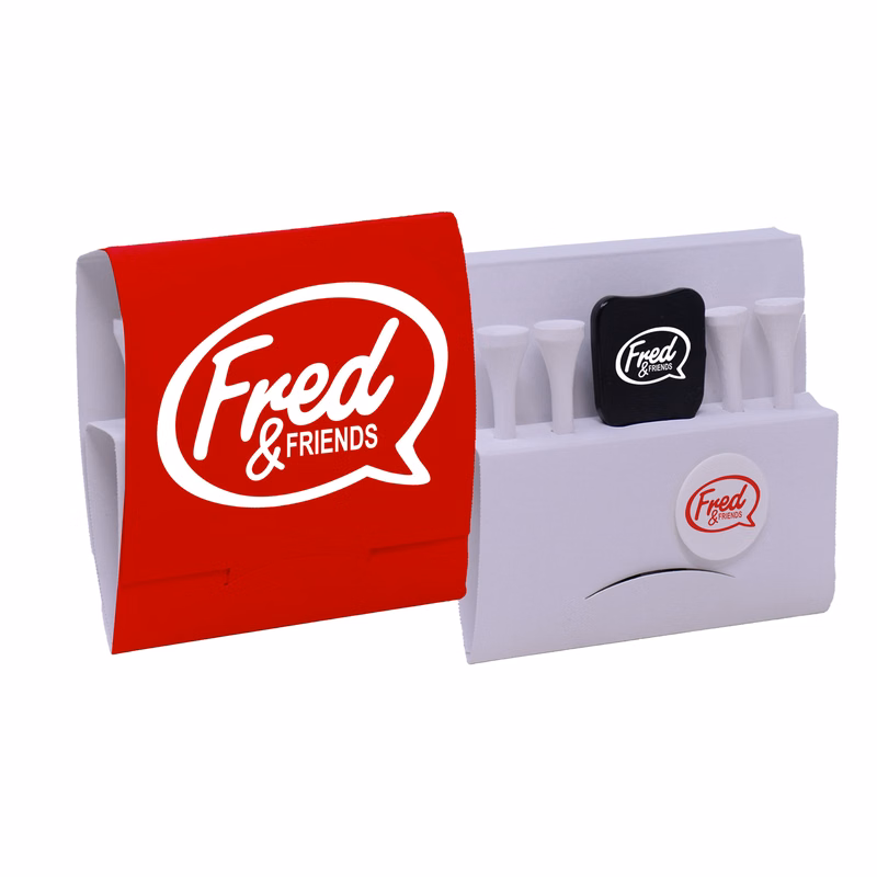 Matchbook 4-Tee Holder With Divot Tool & Ball Marker