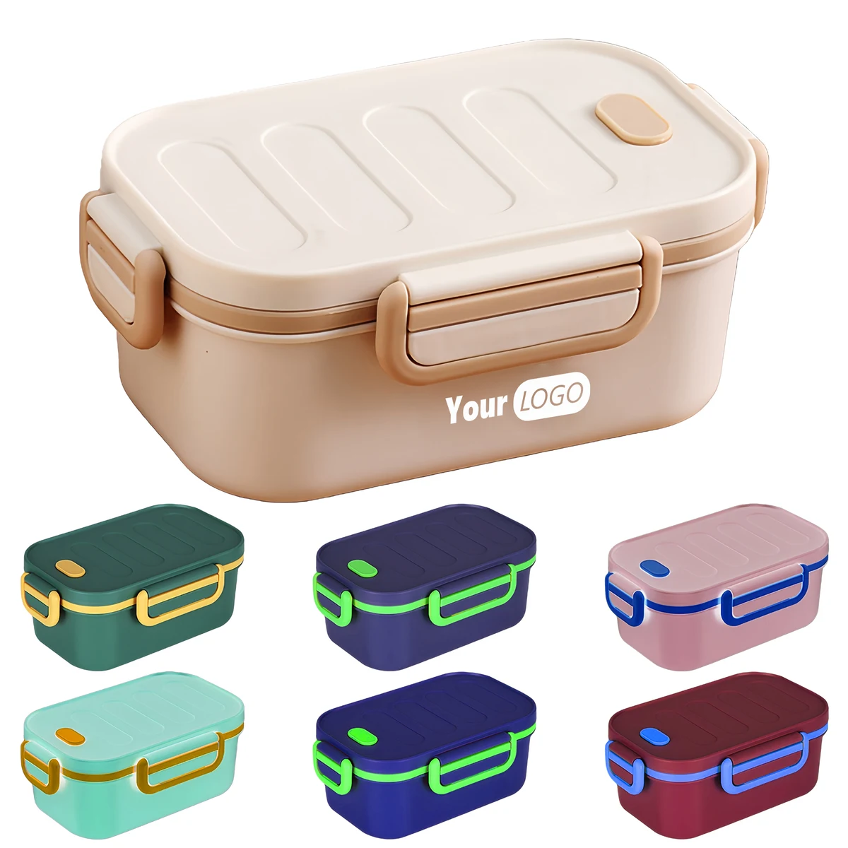Pp Portable Food Container With Double-Locking Clips For Freshness 1