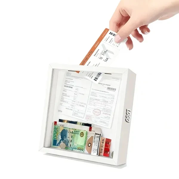 8 x 8 Adventure Memory Shadow Box with Top Slot for Events, Gifting and Everyday Use 1